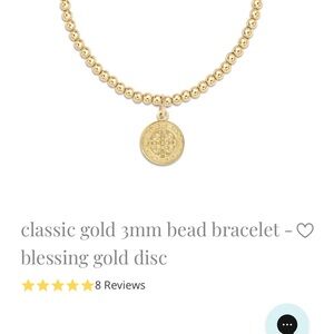 ENewton Bracelet Blessing Gold Disk